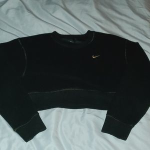 Women's Nike Dri-Fit fuzzy, cropped, crewneck